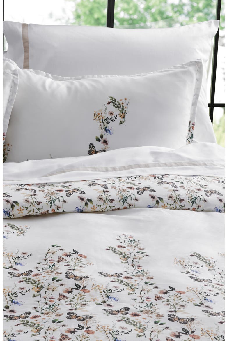 Jouy Queen Duvet Cover, Sheet & Shams Set, Alternate, color, GREEN