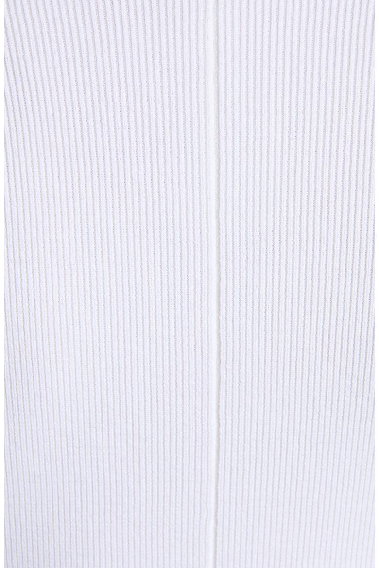 Fine Rib Merino Wool Blend Long Sleeve Minidress, Alternate, color, ECRU