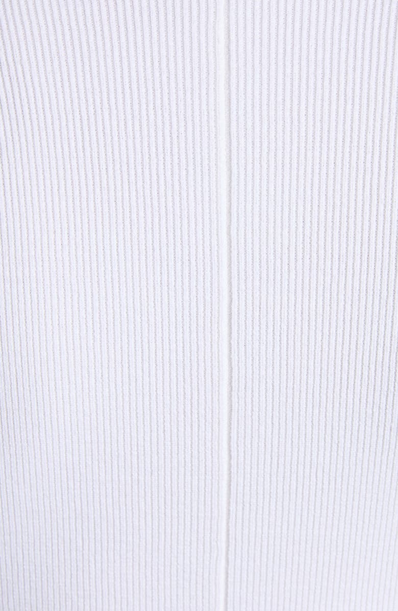 TOM FORD Fine Rib Merino Wool Blend Long Sleeve Minidress, Alternate, color, Ecru