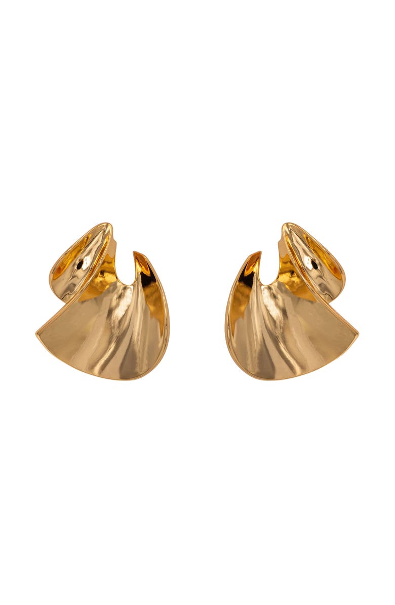 BLACK SUEDE STUDIO Lola earring, Main, color, Gold