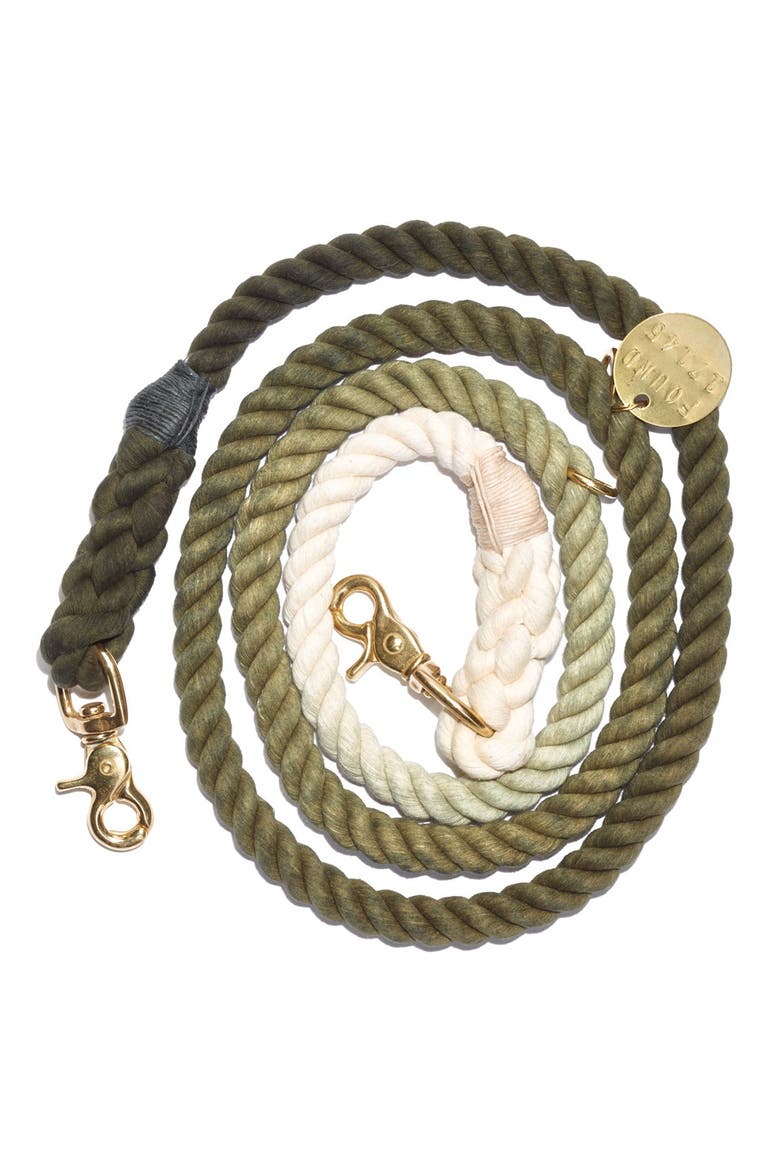 Adjustable Ombré Pet Leash, Main, color, OLIVE OMBRE