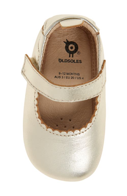 Old Soles Glam Gab Mary Jane Flat In Gold