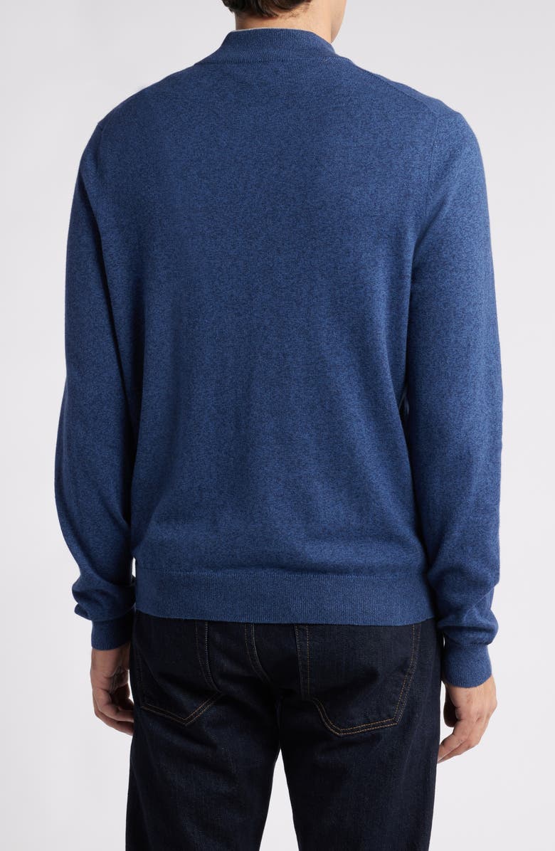 Scott Barber Cotton & Cashmere Quarter Zip Sweater, Alternate, color,