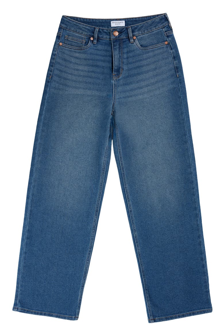 Soliel '90s Mid Rise Straight Leg Jeans, Alternate, color, MEDIUM WASH