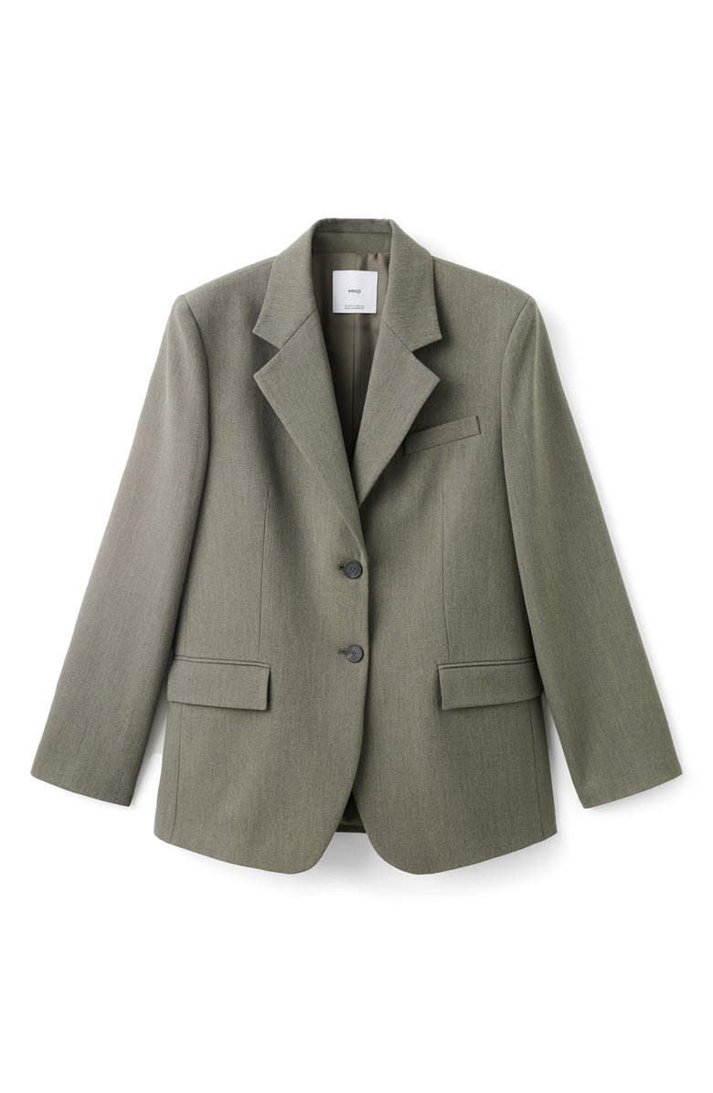 MANGO Straight Fit One-Button Suit Blazer, Alternate, color, Pastel Green