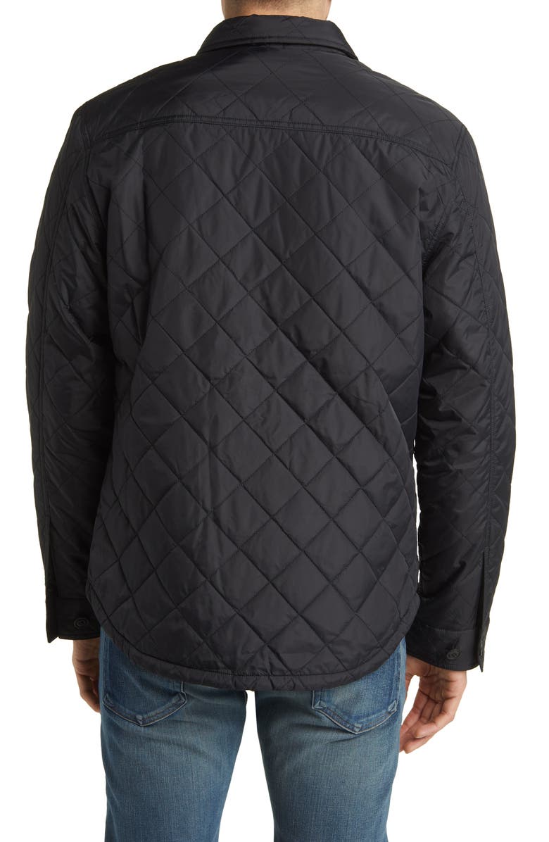 The Normal Brand Quilted Faux Shearling Lined Shacket, Alternate, color, 