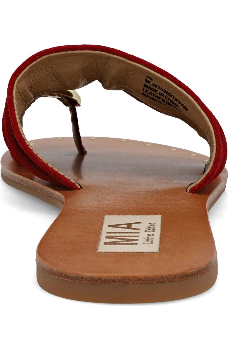 MIA Limited Edition Tiffani Slide Sandal, Alternate, color, Red
