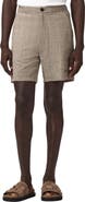AllSaints Keal Glen Plaid Linen Blend Shorts