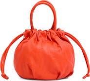 Clare V. Emma Leather Drawstring Top Handle Bag