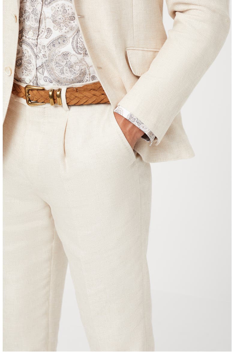 Leisure fit trousers, Alternate, color, Off-White