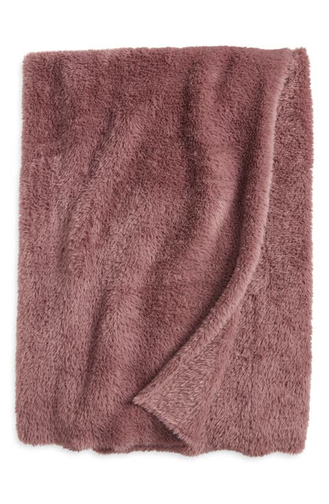 Nestle Faux Fur Throw Blanket