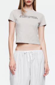 LIONESS Boyfriend Graphic Baby Tee