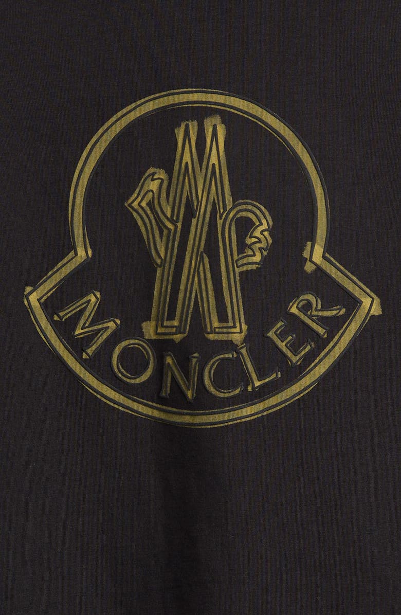 Moncler Kids' Cockerel Logo Graphic T-Shirt, Alternate, color, Black