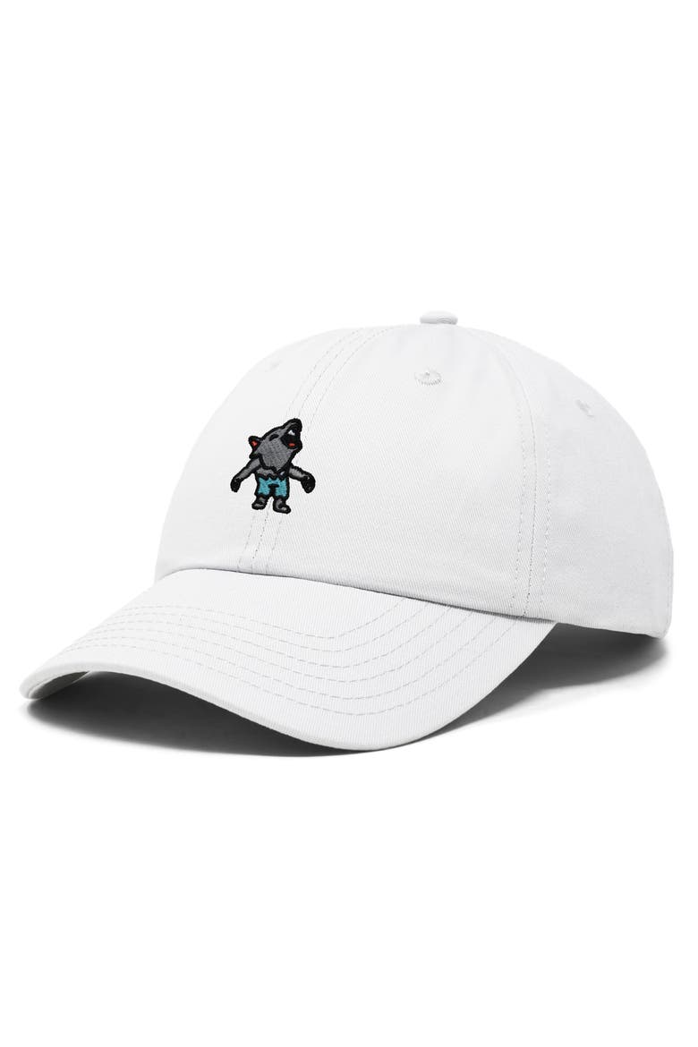 Werewolf Embroidered Dad Hat, Alternate, color, White