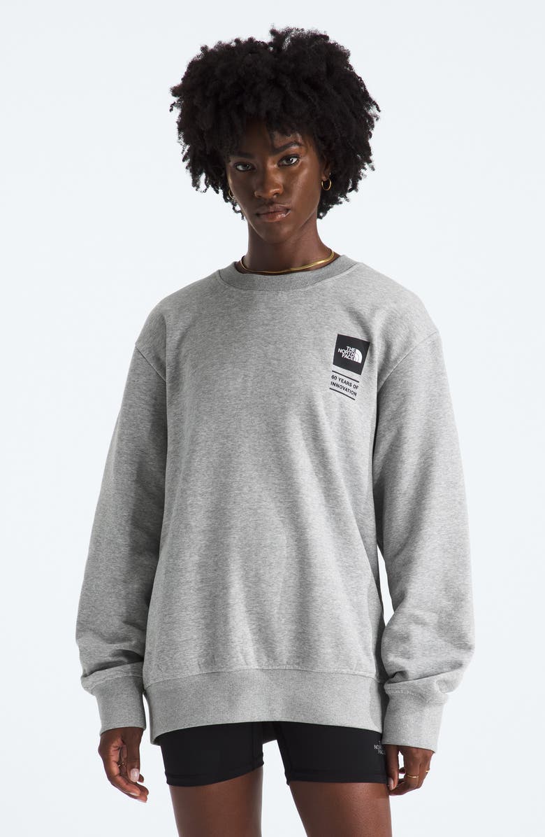 The North Face Celebration Graphic Sweatshirt, Alternate, color, Tnf Light Grey Heather