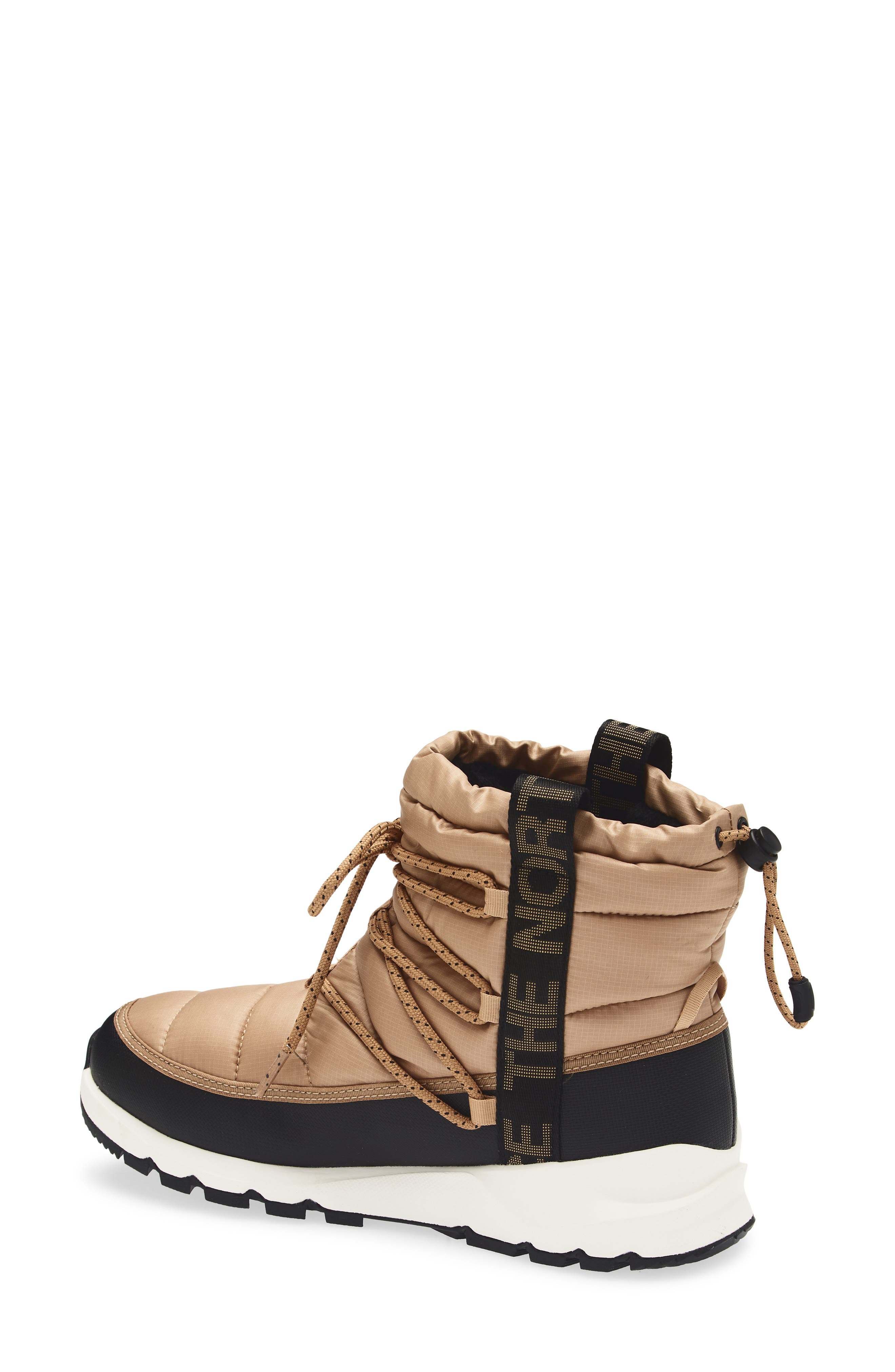 The North Face Thermoball<sup>™</sup> Waterproof Utility Boot, Alternate, color, Almond Butter/ Tnf Black
