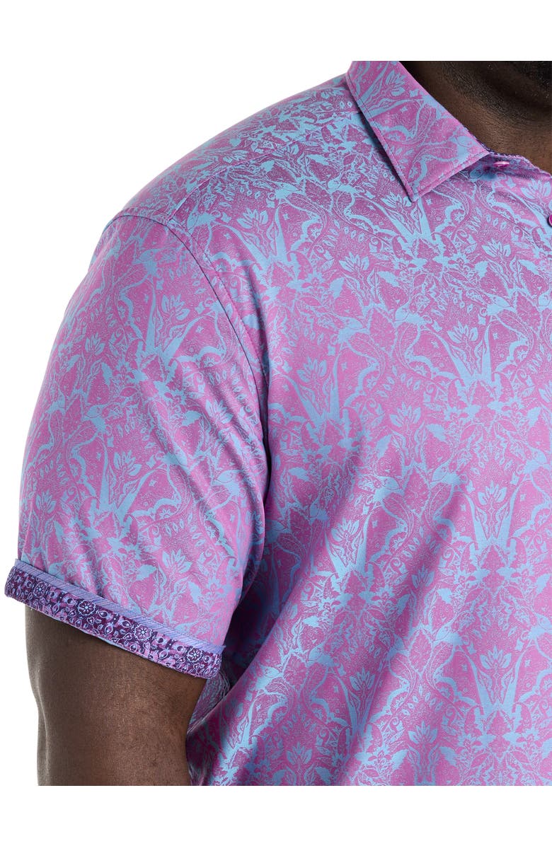 Robert Graham Big & Tall Highland Tonal Sport Shirt, Alternate, color, 