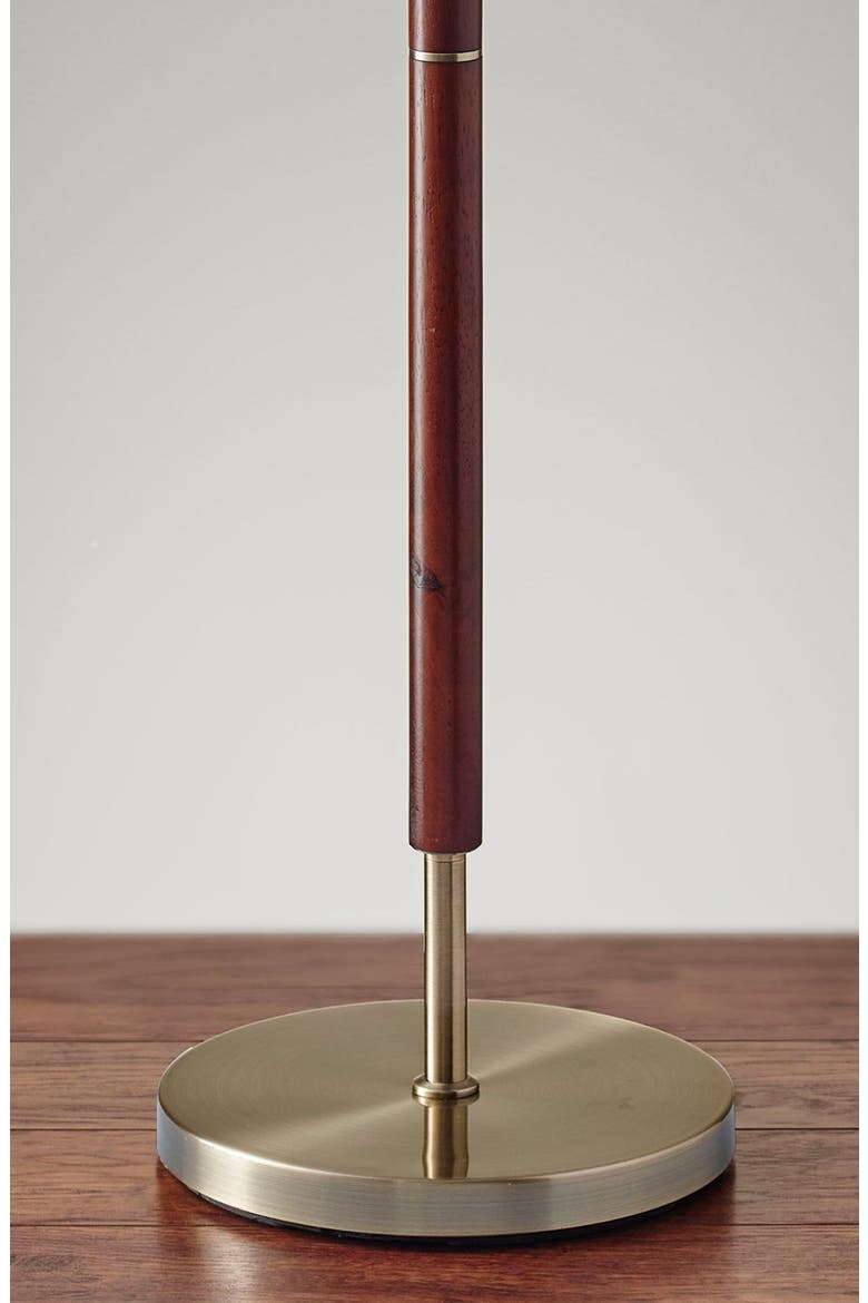 Hamilton Floor Lamp, Alternate, color, WALNUT WITH ANTIQUE BRASS