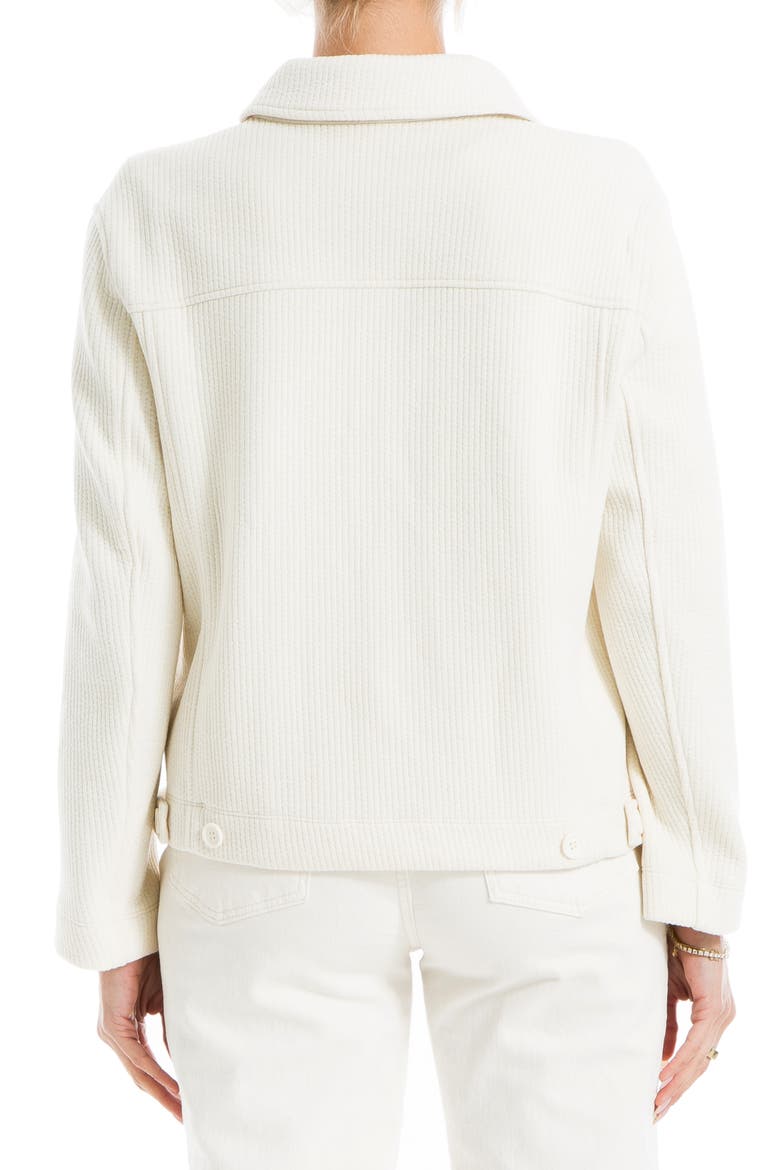 Ribbed Crop Shirt Jacket, Alternate, color, ECRU