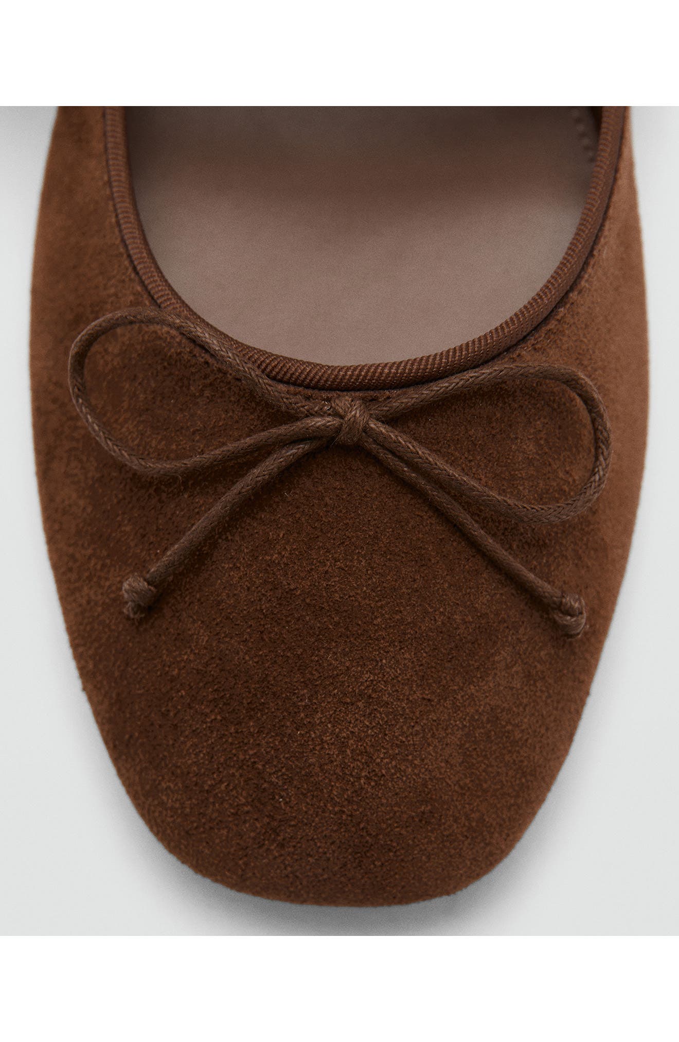 MANGO Mary Jane Ballet Flat, Alternate, color, Chocolate