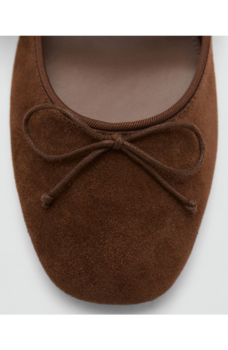 MANGO Mary Jane Ballet Flat, Alternate, color, Chocolate