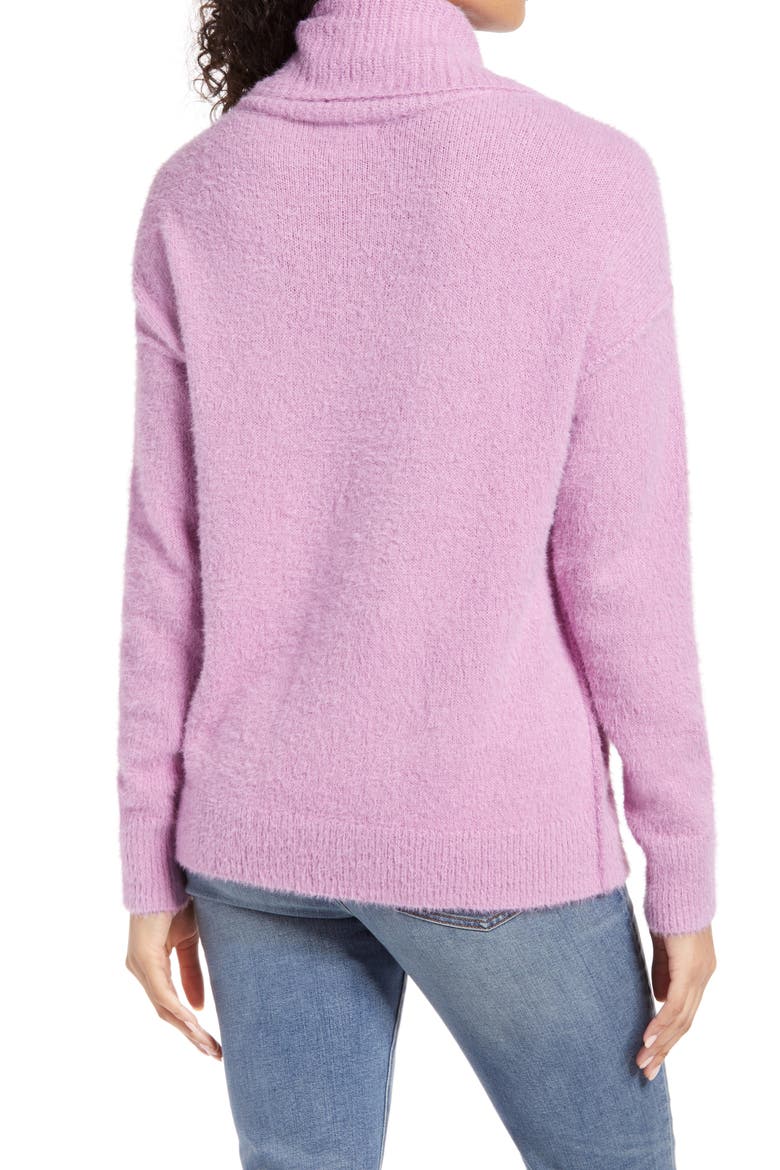 Turtleneck Sweater, Alternate, color, PINK GALE