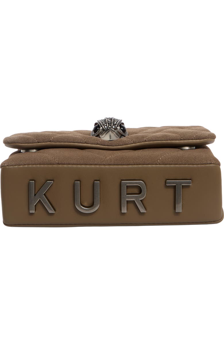 Kurt Geiger London Mini Kensington Quilted Convertible Shoulder Bag, Alternate, color, Taupe
