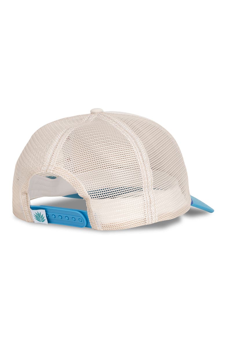 Coastal Cowgirl Trucker Hat, Alternate, color, WHITE / BLUE