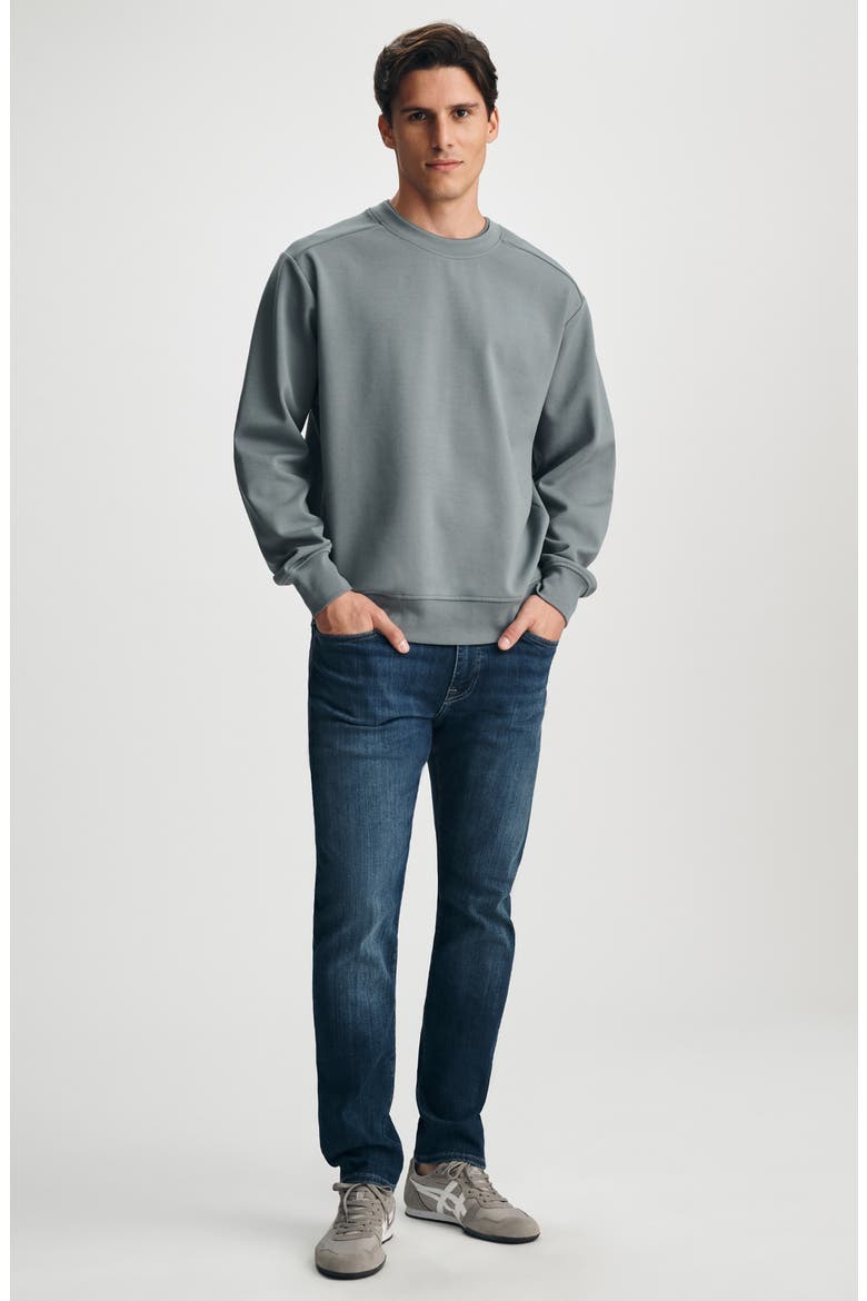 Cotton Blend Sweatshirt, Alternate, color, STORMY WEATHER