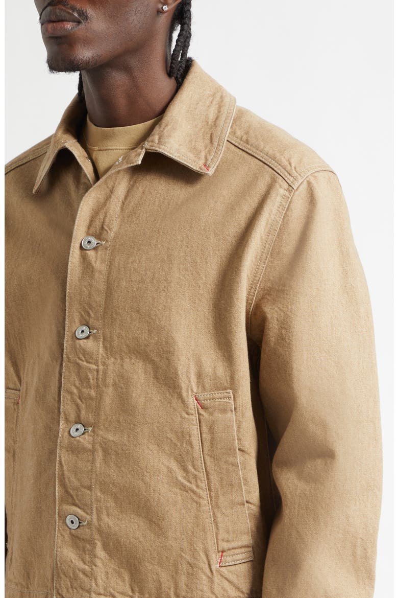 La Vest Mirada de Nîmes Denim Jacket, Alternate, color, BEIGE