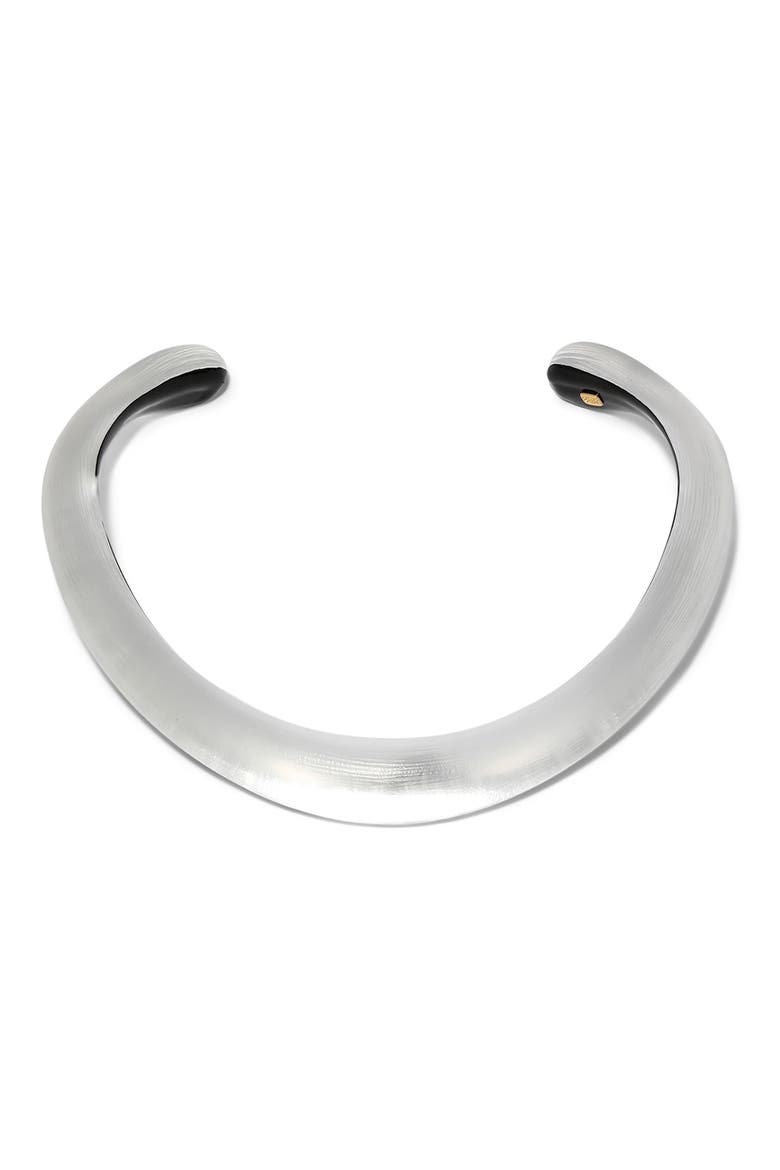 Luminous Lucite® Collar Necklace, Main, color, SILVER