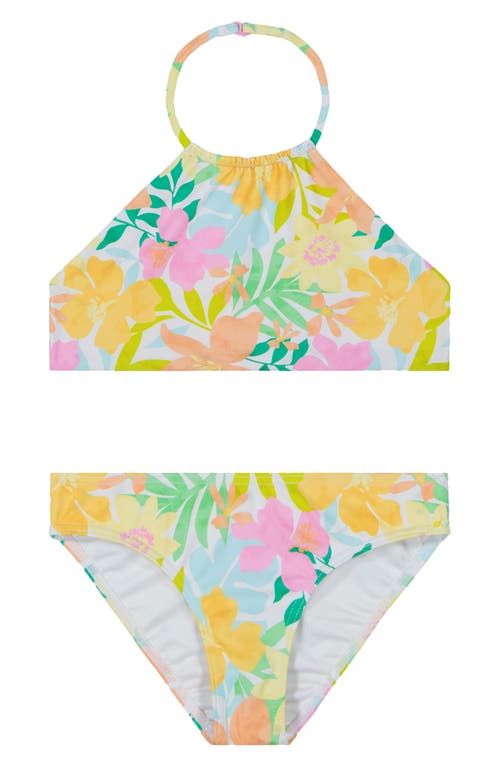 Shop Billabong Kids' Sweet Reversible Two-piece Swimsuit In Salt Crystal