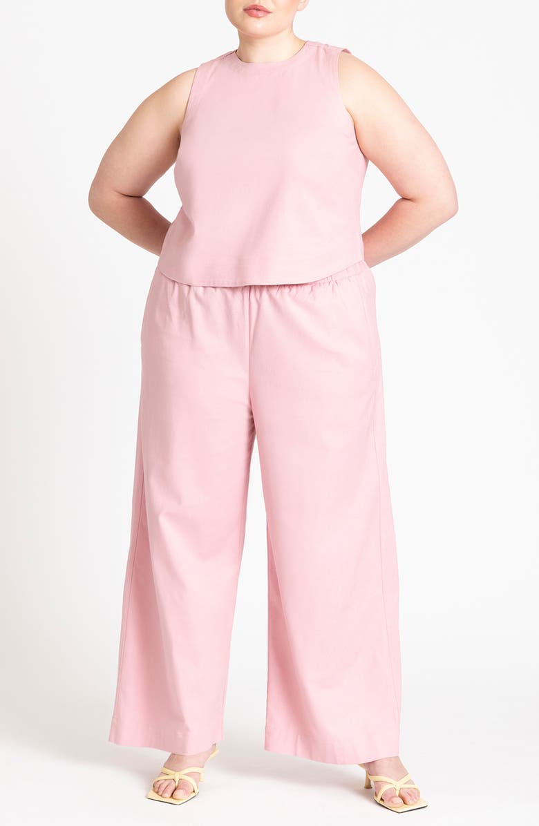 ELOQUII Wide Leg Pull-On Pants, Alternate, color, 