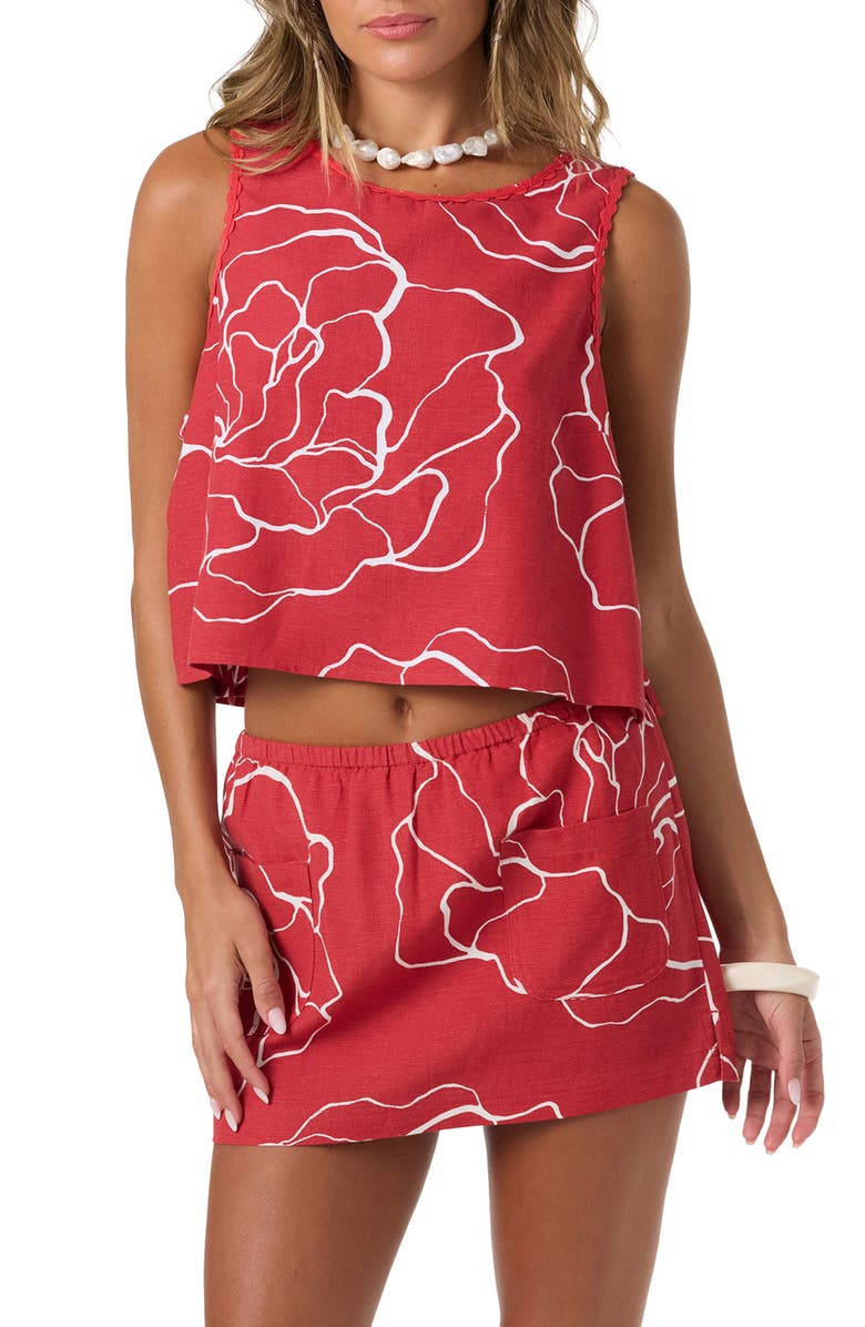 O'Neill Athena Floral Top, Alternate, color,