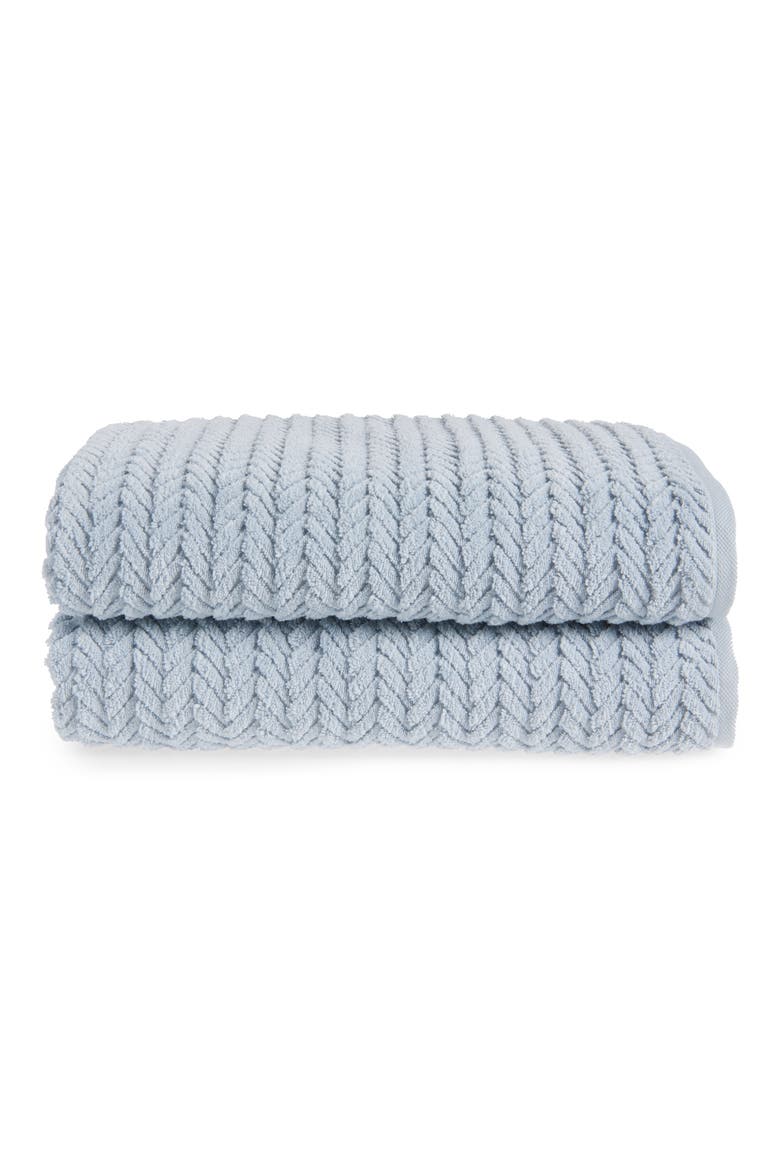 Seville 2-Piece Bath Sheets, Main, color, WEDGWOOD