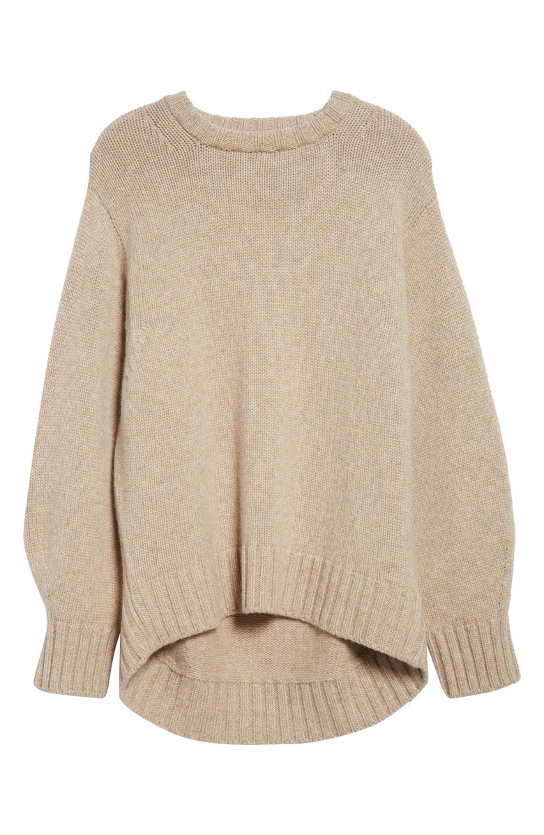 Johnstons of Elgin Cashmere Crewneck Sweater, Alternate, color, Oatmeal