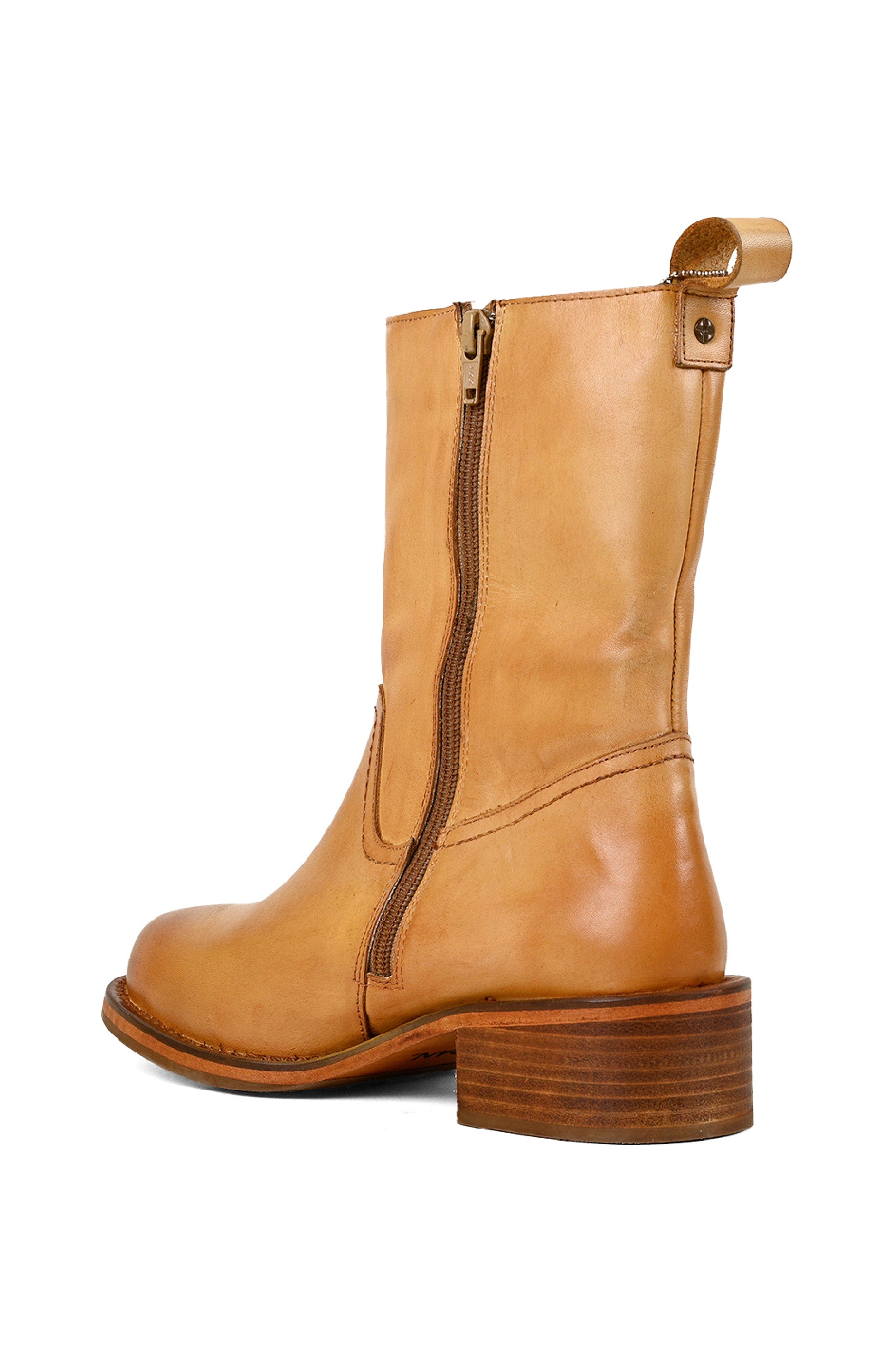 Splitter Boot, Alternate, color, Banana Tan Distressed