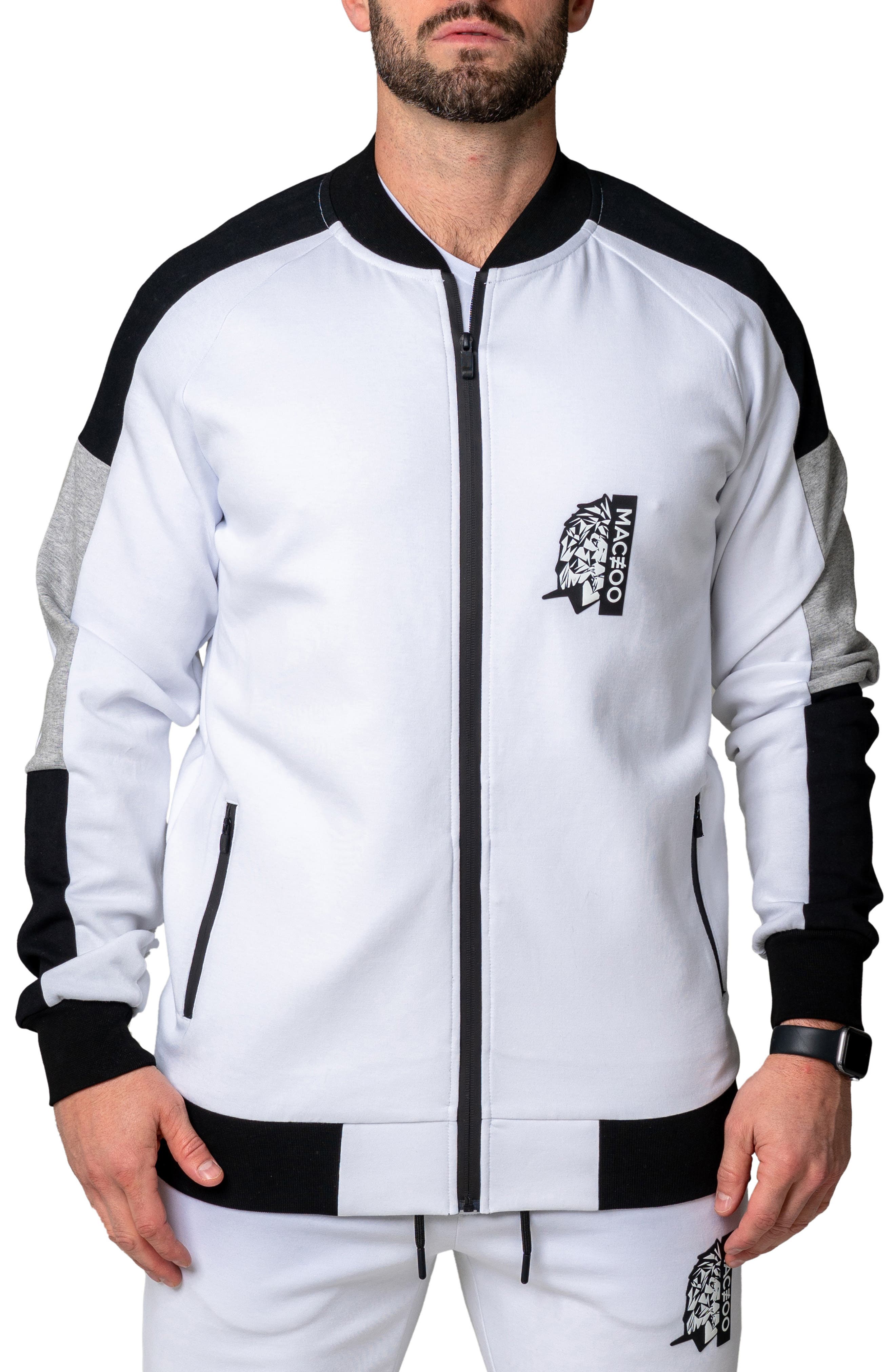 Maceoo Legendary Stretch Cotton Zip-Up Jacket