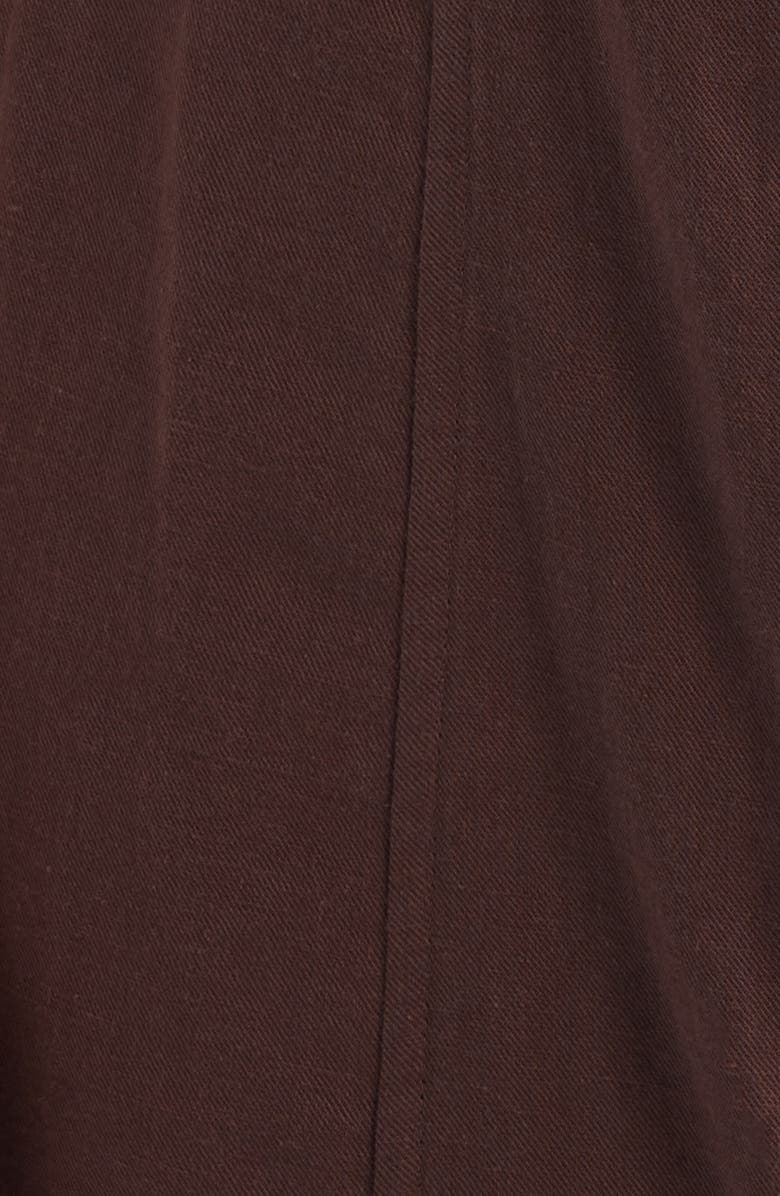 Brave+True Lenni Button Front Minidress, Alternate, color, Chocolate
