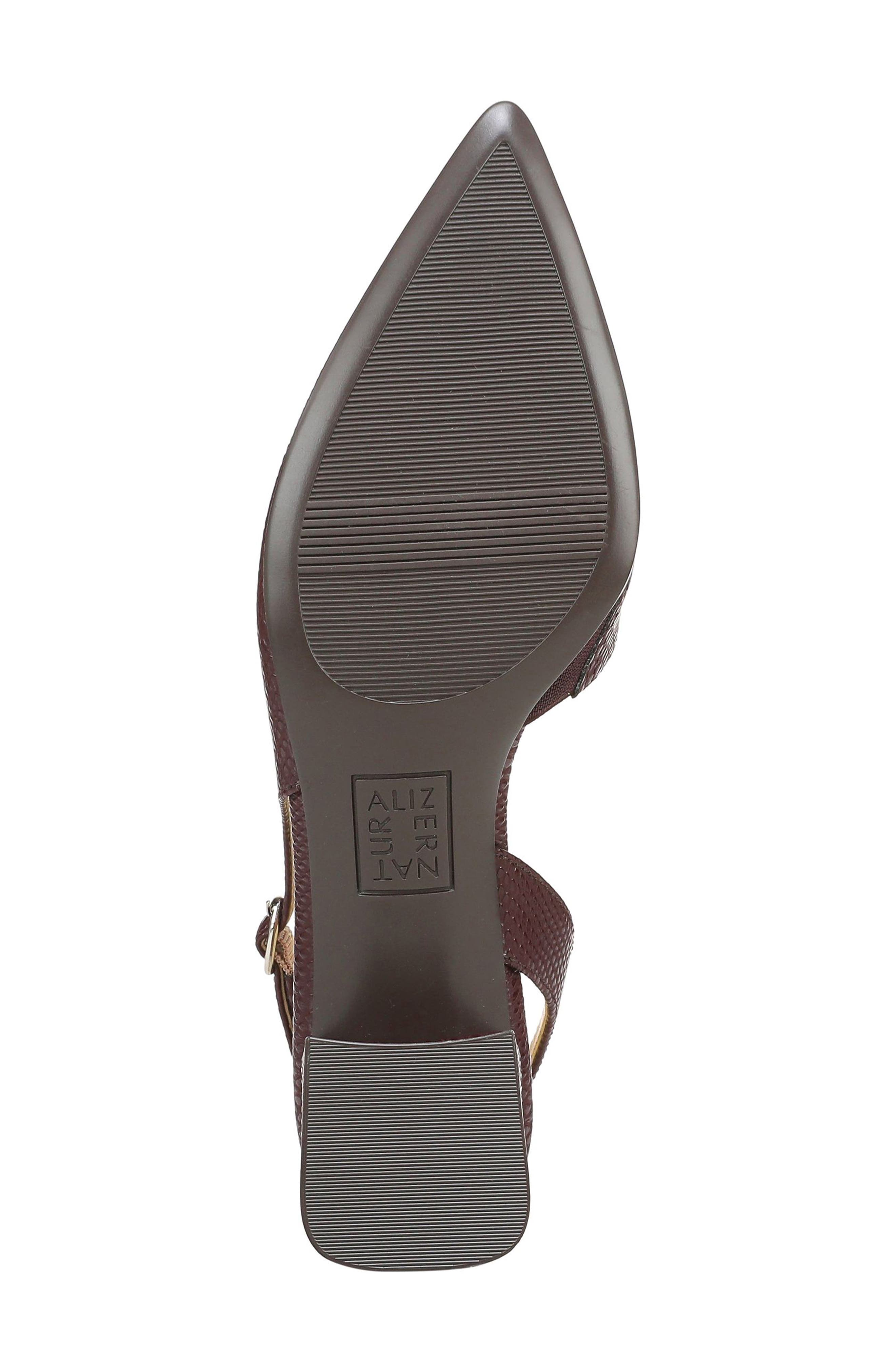 Naturalizer Anya d'Orsay Block Heel Pump, Alternate, color, Merlot Red Snake Faux Leather