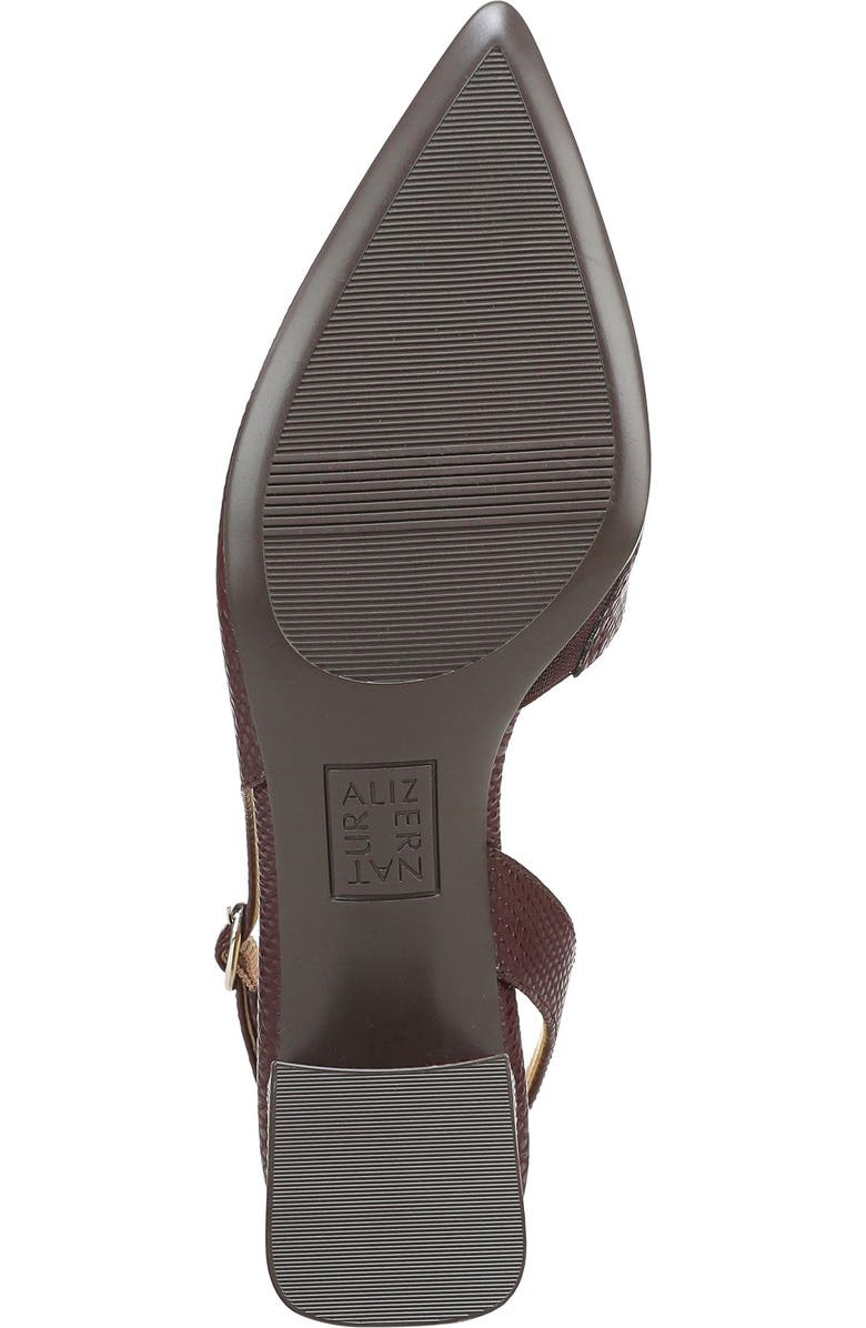 Naturalizer Anya d'Orsay Block Heel Pump, Alternate, color, Merlot Red Snake Faux Leather