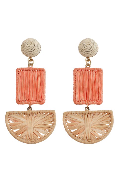 Woven Architectural Statement Earrings
