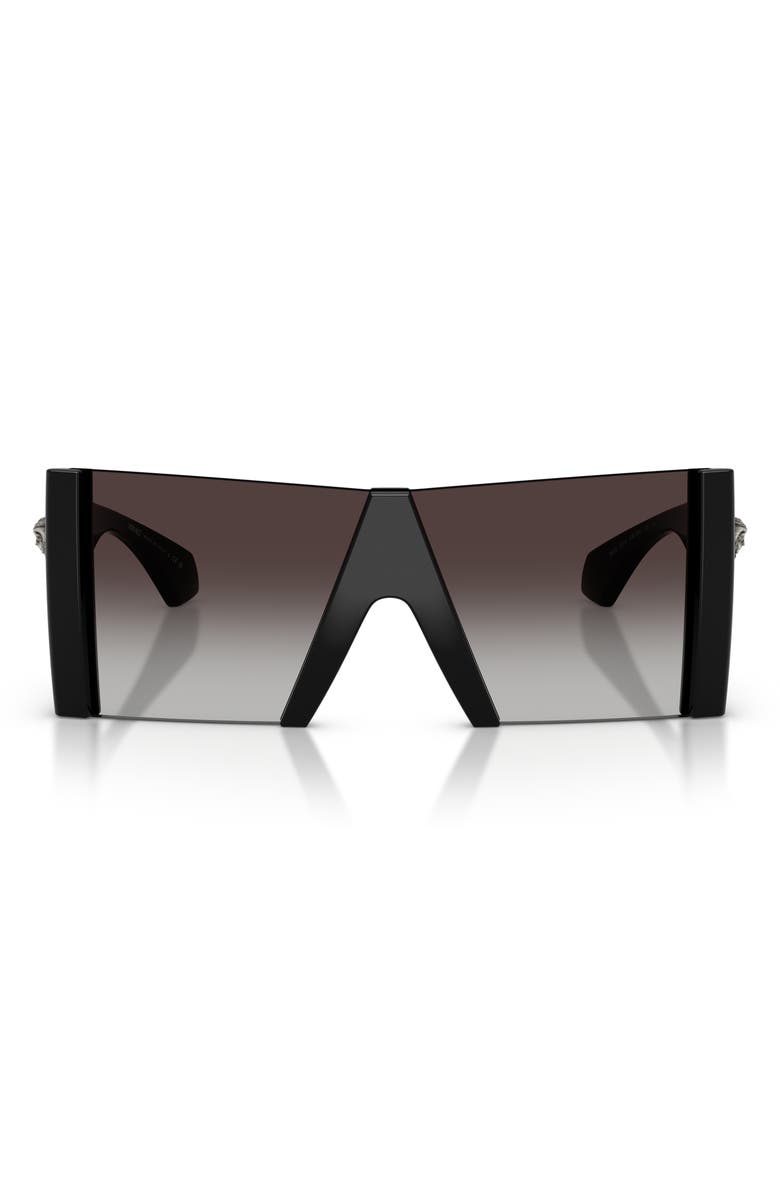 Versace 137mm Square Sunglasses, Main, color, Black / Grey Gradient