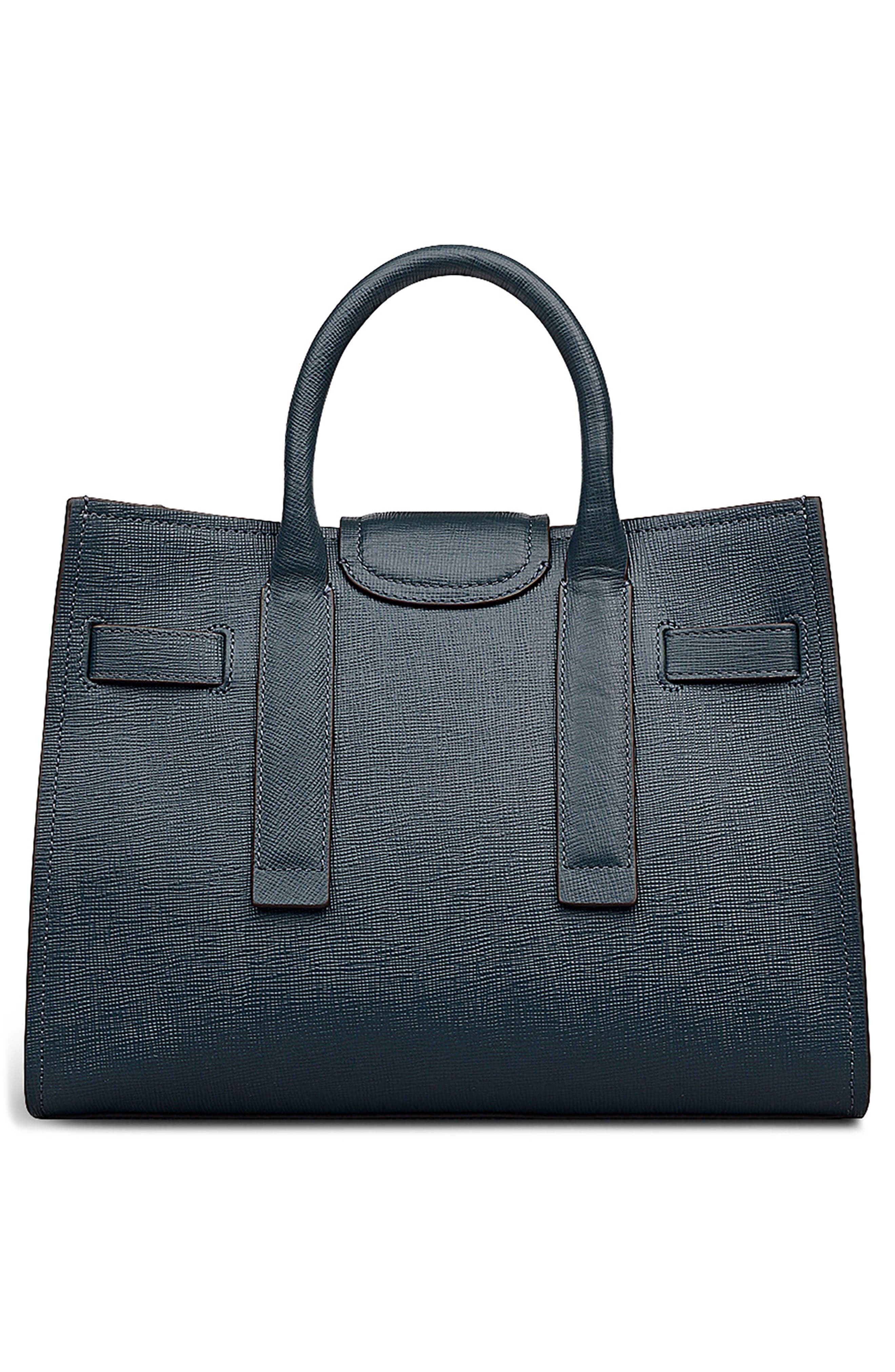 Radley St. Pancras Lane Saffiano Leather Tote Bag, Alternate, color, Teal