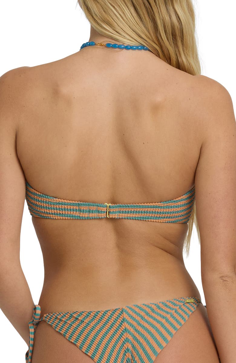 Billabong Summer Stripe Bandeau Swim Top, Alternate, color, Bay Blue