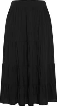 City Chic Piper Tiered Maxi Skirt