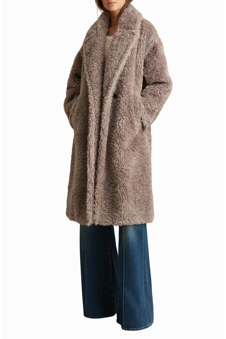 Darla Faux Fur Coat, Alternate, color, MINK NEUTRAL