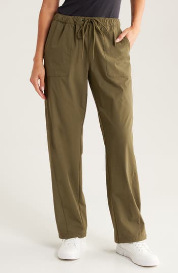 Zella Navigator Drawstring Utility Pants In Green