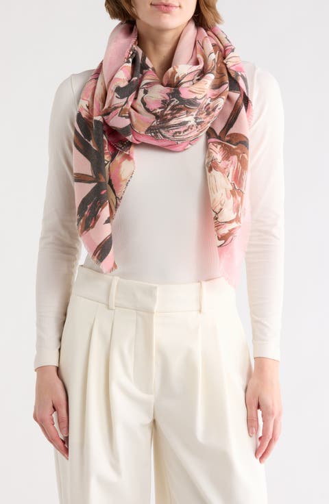 Peony Square Scarf