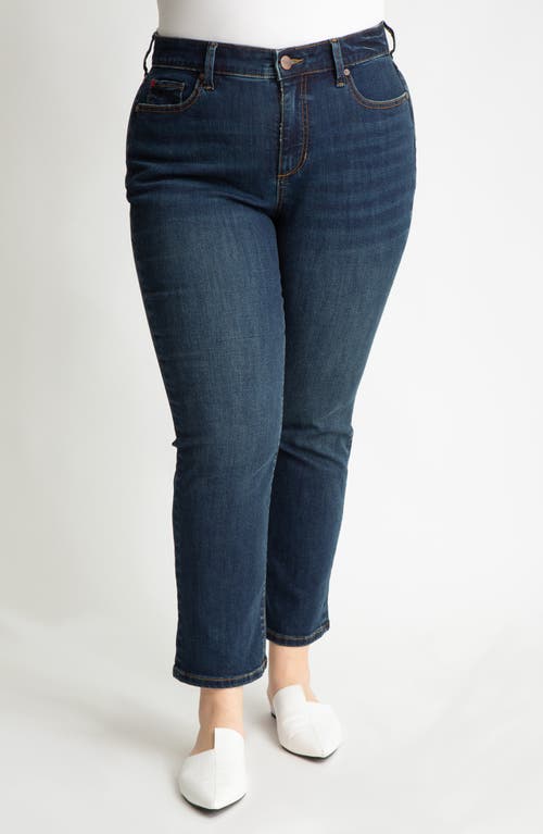 SLINK Jeans High Waist Ankle Straight Leg Jeans in Clara 